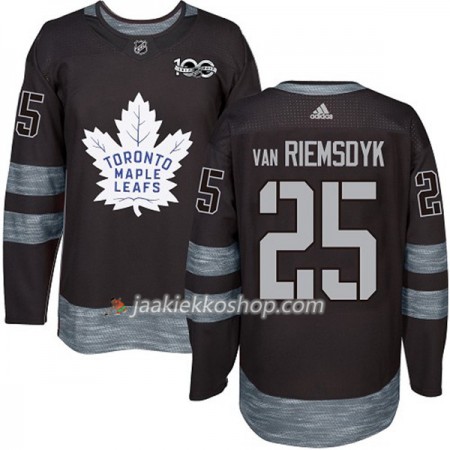 Miehille NHL Toronto Maple Leafs Pelipaita James Van Riemsdyk 25 1917-2017 100th Anniversary Adidas Musta Authentic